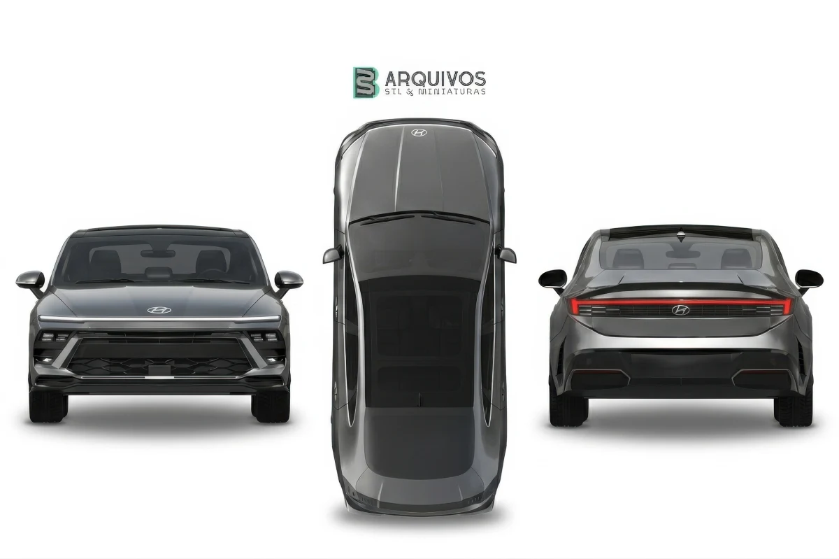 Modelo 3D STL - Hyundai Sonata 2024 — foto 2